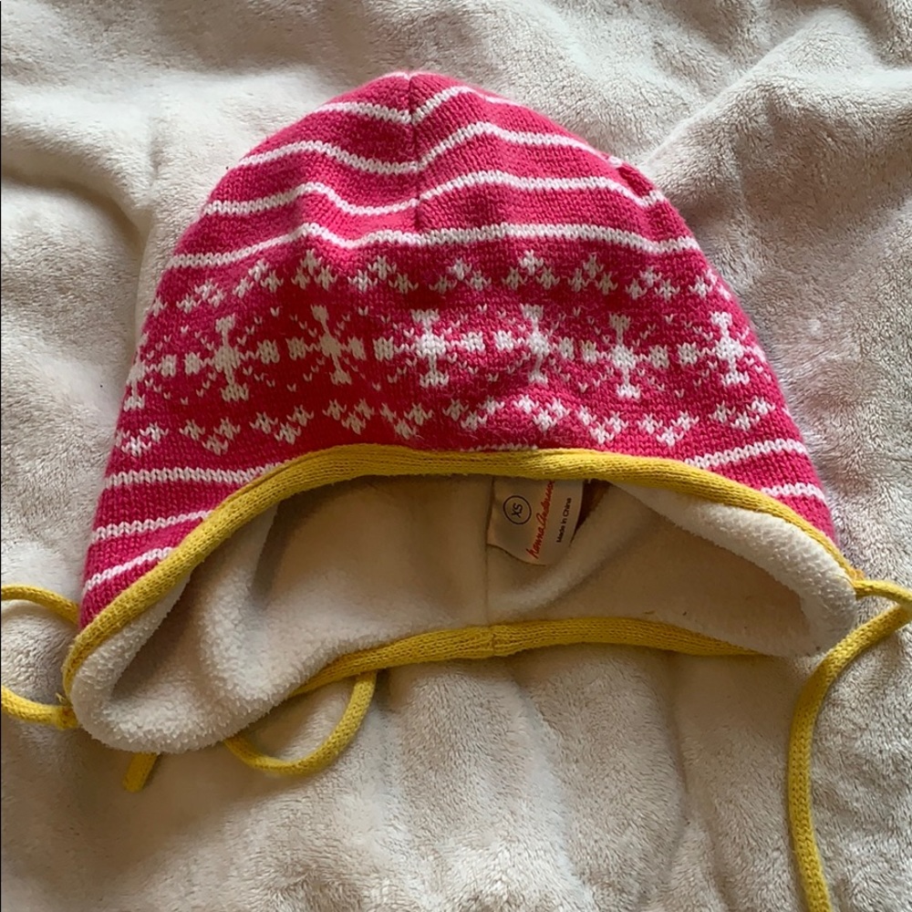 Hanna Andersson sweaterknit pilot cap xs !